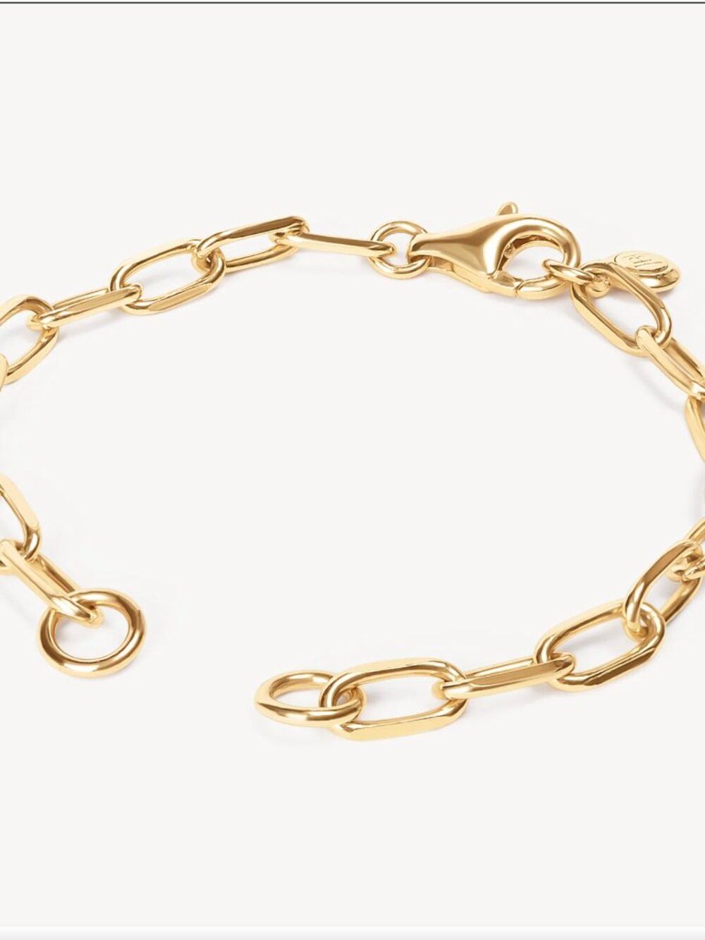BNIB HIllberg & Berk Clip Chain Charm Bracelet Base - Small